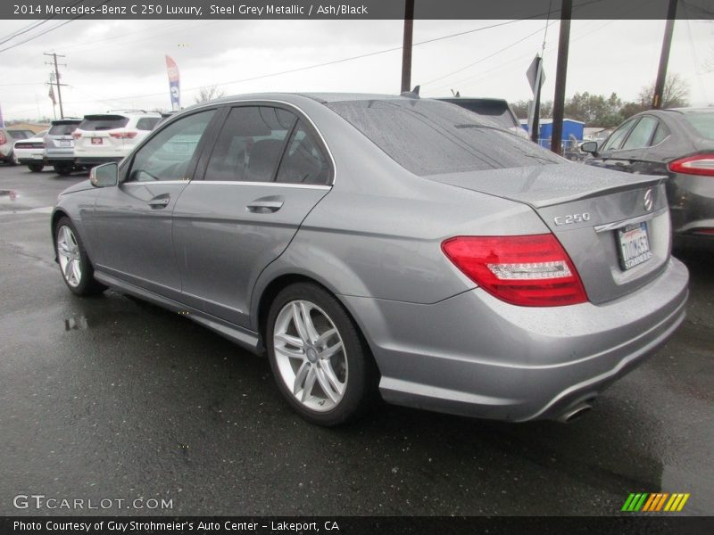 Steel Grey Metallic / Ash/Black 2014 Mercedes-Benz C 250 Luxury