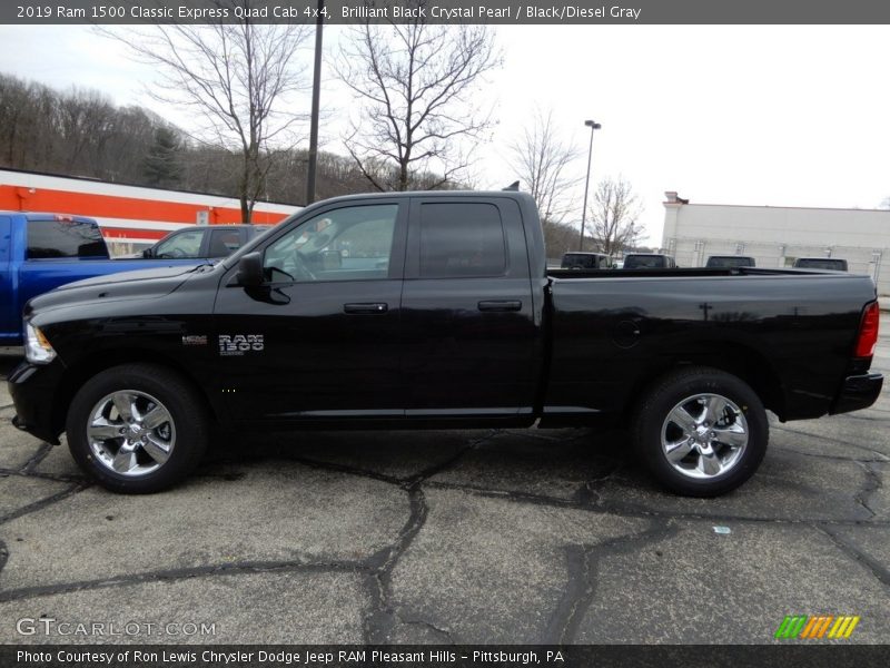 Brilliant Black Crystal Pearl / Black/Diesel Gray 2019 Ram 1500 Classic Express Quad Cab 4x4