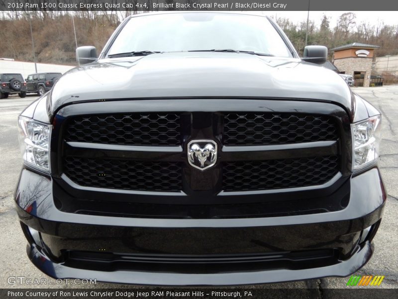 Brilliant Black Crystal Pearl / Black/Diesel Gray 2019 Ram 1500 Classic Express Quad Cab 4x4