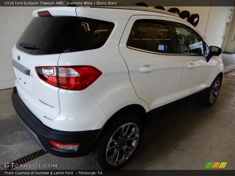 Diamond White / Ebony Black 2018 Ford EcoSport Titanium 4WD