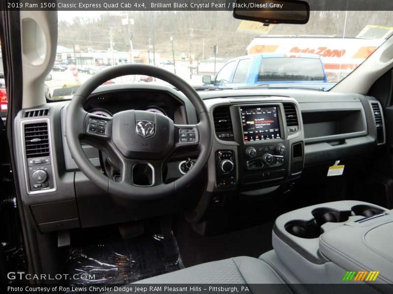 Brilliant Black Crystal Pearl / Black/Diesel Gray 2019 Ram 1500 Classic Express Quad Cab 4x4