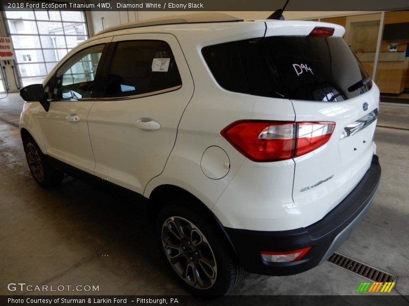 Diamond White / Ebony Black 2018 Ford EcoSport Titanium 4WD