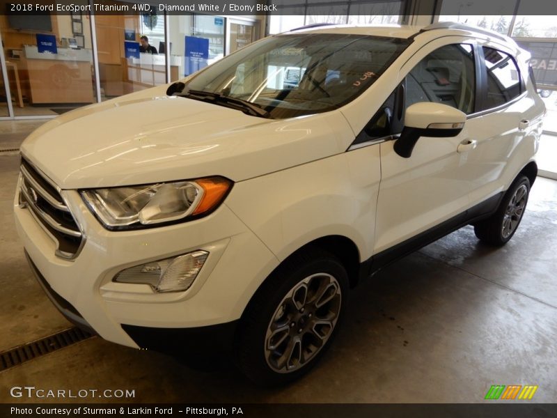 Diamond White / Ebony Black 2018 Ford EcoSport Titanium 4WD