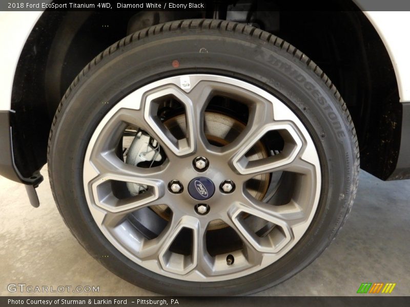 Diamond White / Ebony Black 2018 Ford EcoSport Titanium 4WD