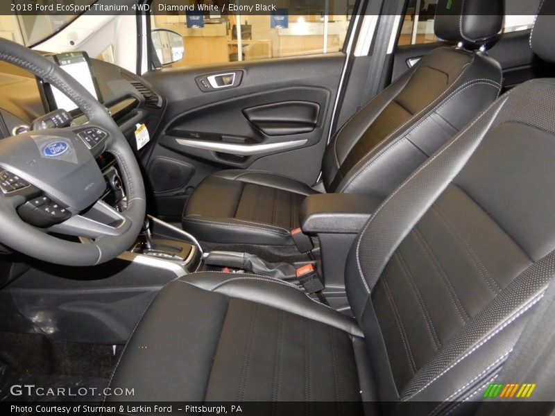 Diamond White / Ebony Black 2018 Ford EcoSport Titanium 4WD