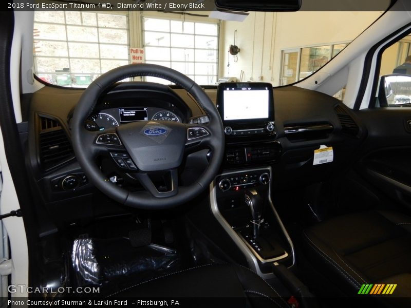 Diamond White / Ebony Black 2018 Ford EcoSport Titanium 4WD