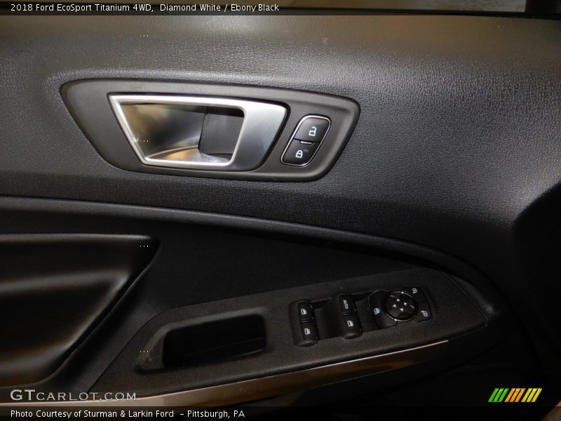 Diamond White / Ebony Black 2018 Ford EcoSport Titanium 4WD