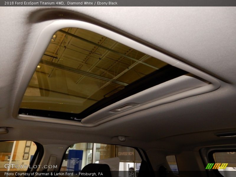 Diamond White / Ebony Black 2018 Ford EcoSport Titanium 4WD
