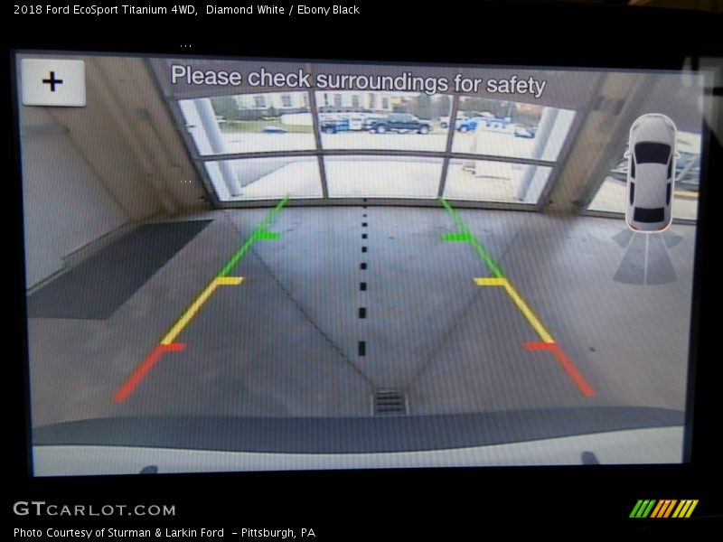 Diamond White / Ebony Black 2018 Ford EcoSport Titanium 4WD