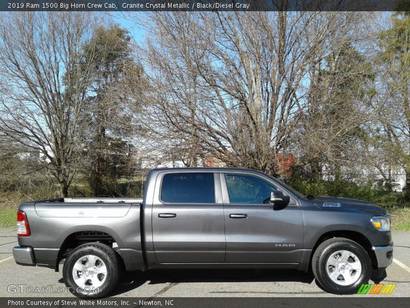 Granite Crystal Metallic / Black/Diesel Gray 2019 Ram 1500 Big Horn Crew Cab