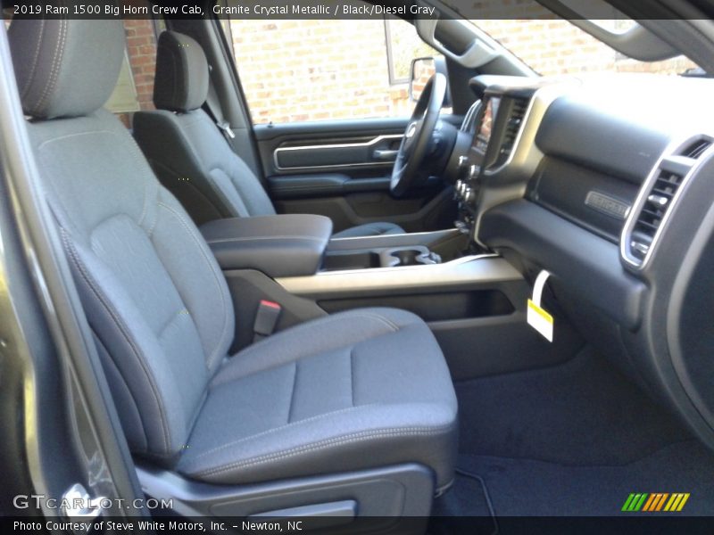 Granite Crystal Metallic / Black/Diesel Gray 2019 Ram 1500 Big Horn Crew Cab
