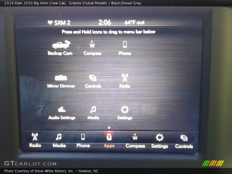 Granite Crystal Metallic / Black/Diesel Gray 2019 Ram 1500 Big Horn Crew Cab