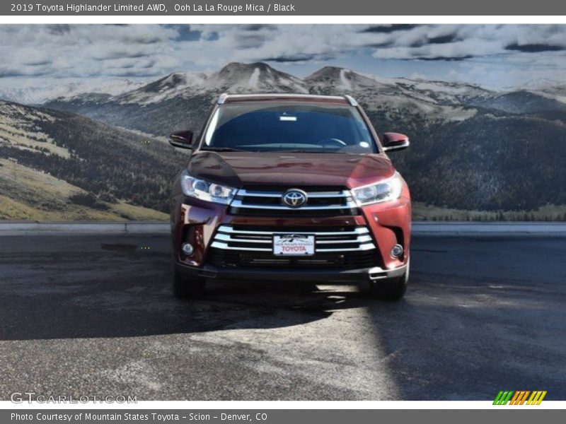 Ooh La La Rouge Mica / Black 2019 Toyota Highlander Limited AWD