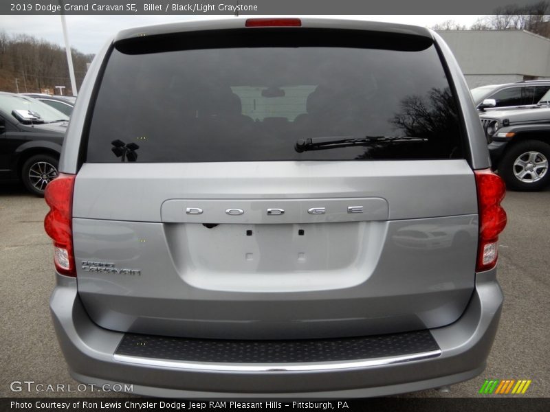Billet / Black/Light Graystone 2019 Dodge Grand Caravan SE