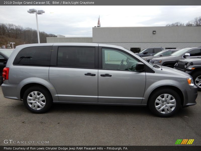 Billet / Black/Light Graystone 2019 Dodge Grand Caravan SE
