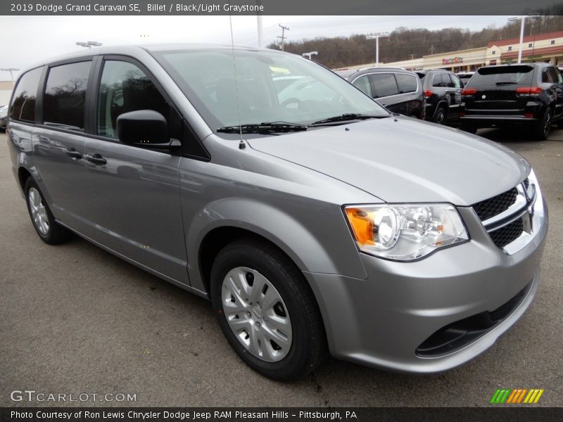 Billet / Black/Light Graystone 2019 Dodge Grand Caravan SE