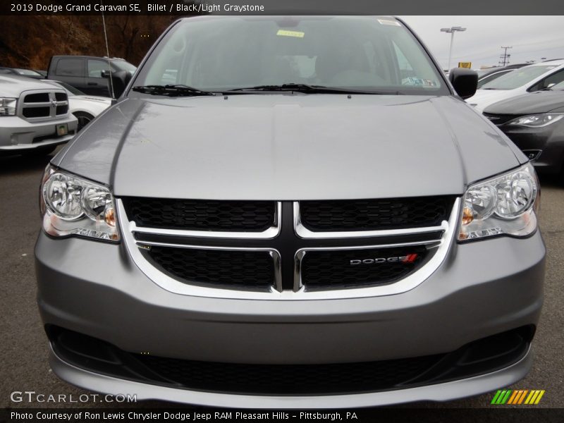 Billet / Black/Light Graystone 2019 Dodge Grand Caravan SE