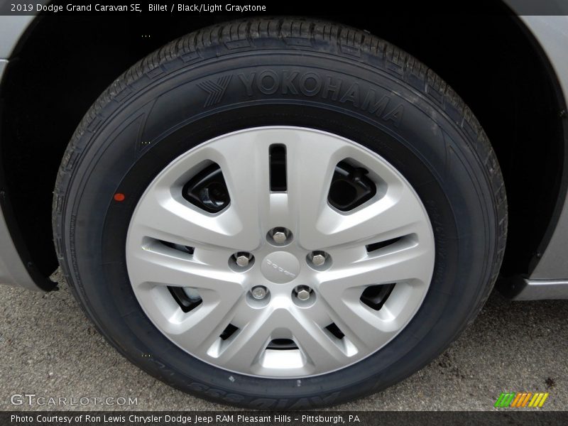 Billet / Black/Light Graystone 2019 Dodge Grand Caravan SE