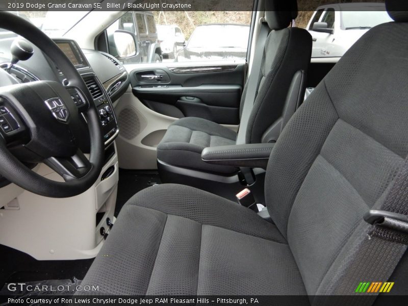 Billet / Black/Light Graystone 2019 Dodge Grand Caravan SE