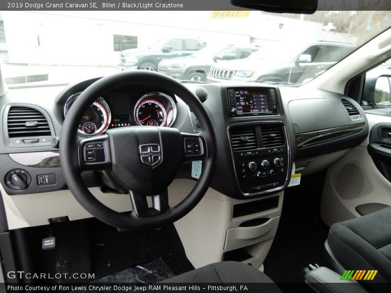 Billet / Black/Light Graystone 2019 Dodge Grand Caravan SE
