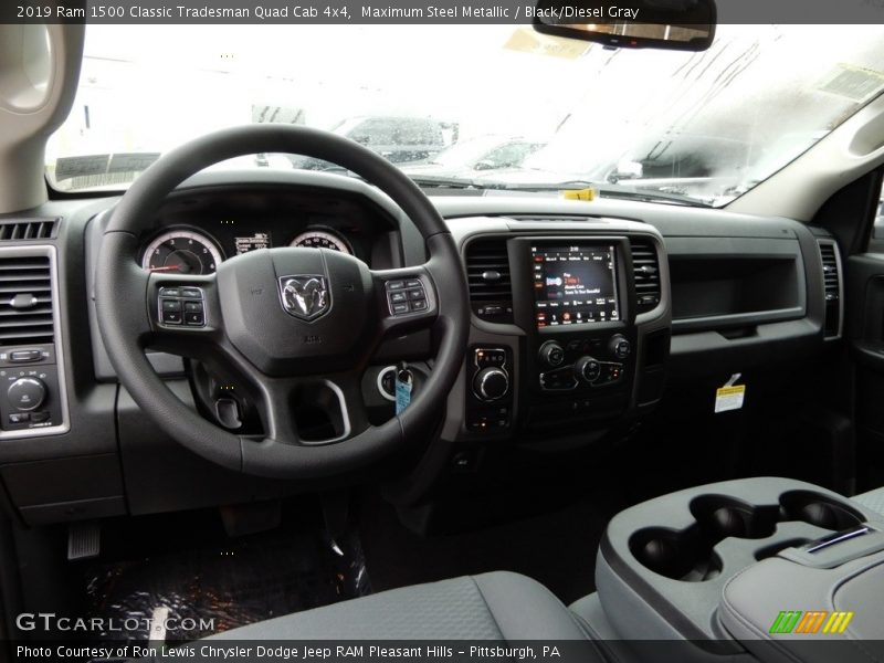 Maximum Steel Metallic / Black/Diesel Gray 2019 Ram 1500 Classic Tradesman Quad Cab 4x4