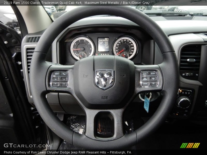 Maximum Steel Metallic / Black/Diesel Gray 2019 Ram 1500 Classic Tradesman Quad Cab 4x4