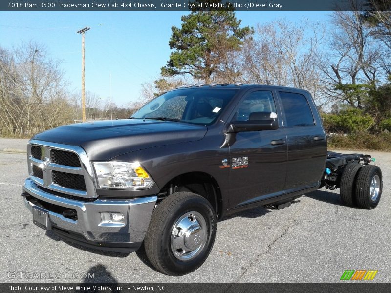 Granite Crystal Metallic / Black/Diesel Gray 2018 Ram 3500 Tradesman Crew Cab 4x4 Chassis