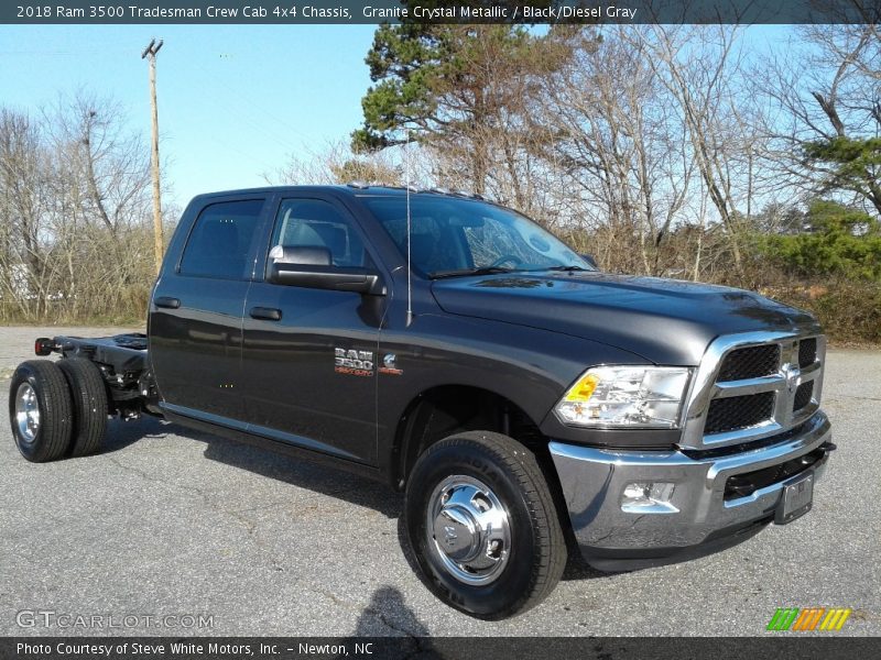 Granite Crystal Metallic / Black/Diesel Gray 2018 Ram 3500 Tradesman Crew Cab 4x4 Chassis