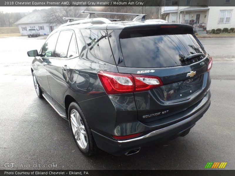 Nightfall Gray Metallic / Medium Ash Gray 2018 Chevrolet Equinox Premier AWD