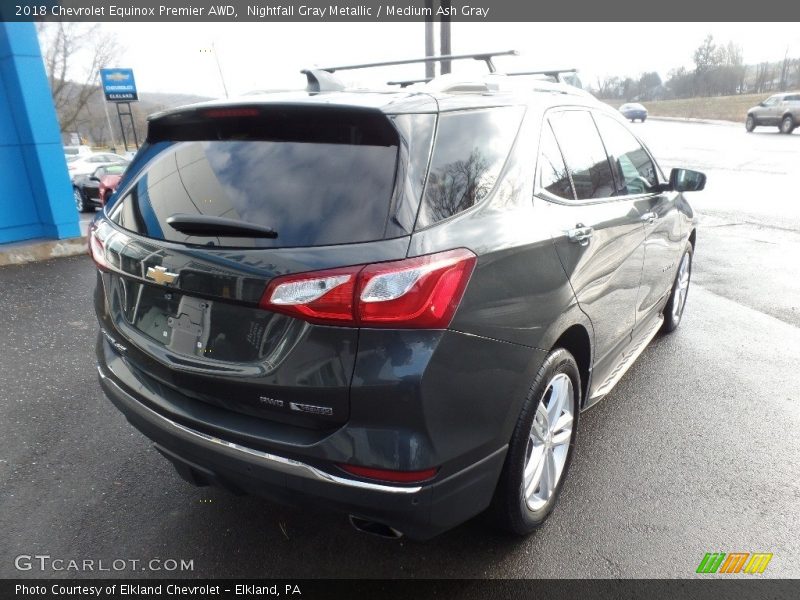 Nightfall Gray Metallic / Medium Ash Gray 2018 Chevrolet Equinox Premier AWD