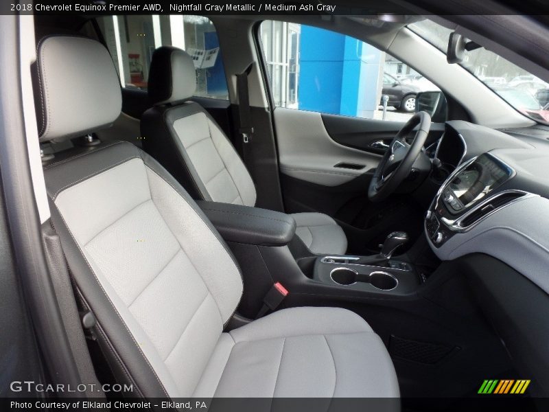 Nightfall Gray Metallic / Medium Ash Gray 2018 Chevrolet Equinox Premier AWD
