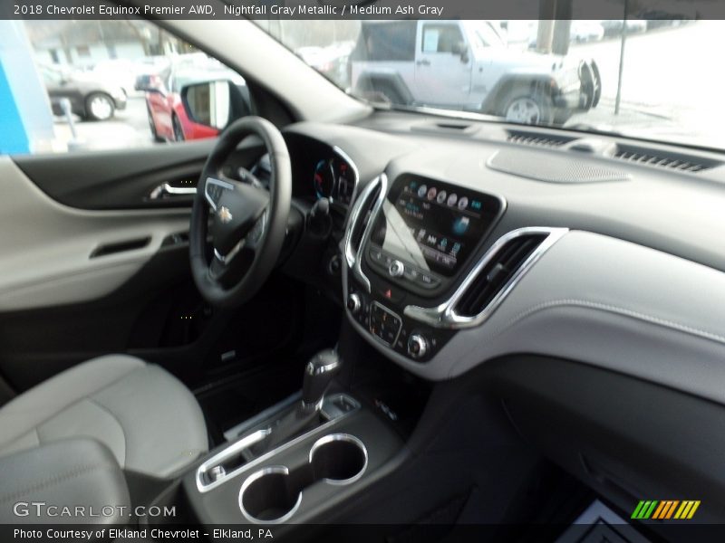 Nightfall Gray Metallic / Medium Ash Gray 2018 Chevrolet Equinox Premier AWD