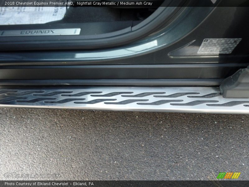 Nightfall Gray Metallic / Medium Ash Gray 2018 Chevrolet Equinox Premier AWD