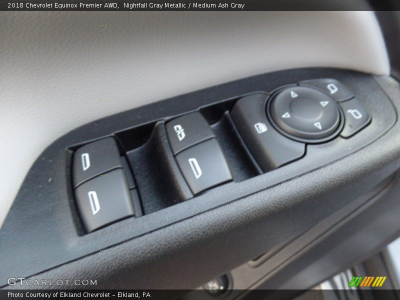 Nightfall Gray Metallic / Medium Ash Gray 2018 Chevrolet Equinox Premier AWD