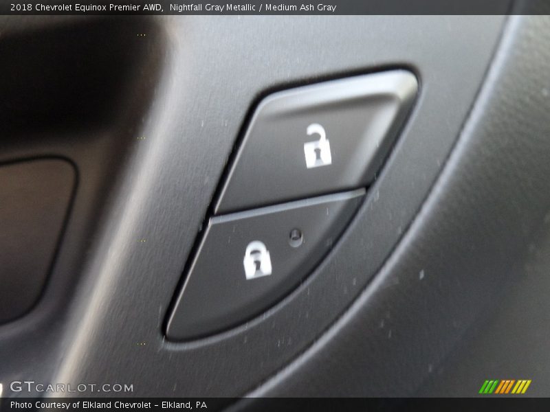 Nightfall Gray Metallic / Medium Ash Gray 2018 Chevrolet Equinox Premier AWD
