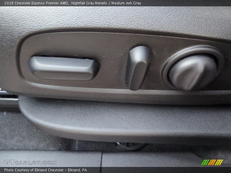 Nightfall Gray Metallic / Medium Ash Gray 2018 Chevrolet Equinox Premier AWD