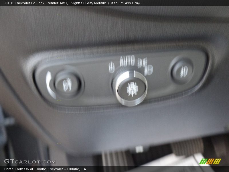Nightfall Gray Metallic / Medium Ash Gray 2018 Chevrolet Equinox Premier AWD
