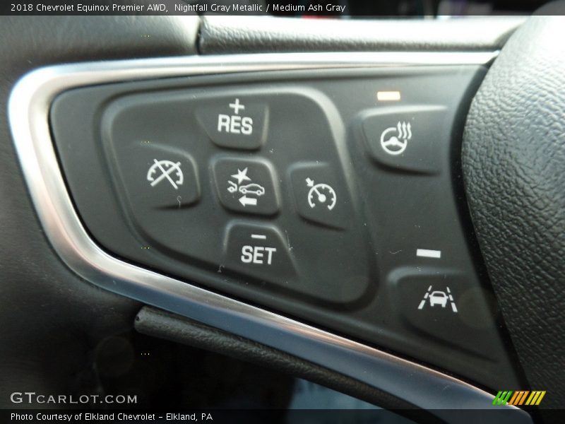 Nightfall Gray Metallic / Medium Ash Gray 2018 Chevrolet Equinox Premier AWD