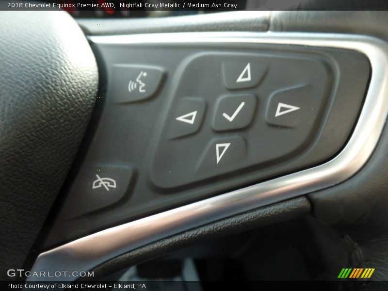 Nightfall Gray Metallic / Medium Ash Gray 2018 Chevrolet Equinox Premier AWD