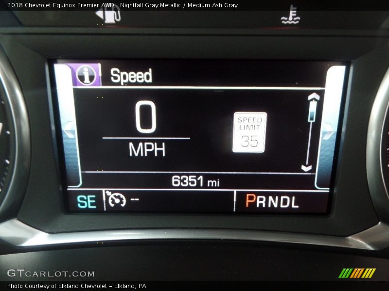 Nightfall Gray Metallic / Medium Ash Gray 2018 Chevrolet Equinox Premier AWD