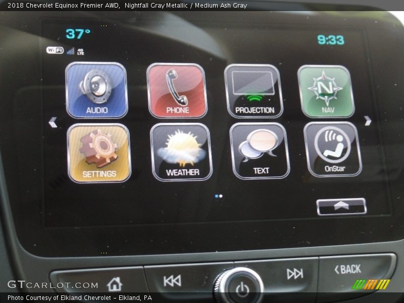 Nightfall Gray Metallic / Medium Ash Gray 2018 Chevrolet Equinox Premier AWD