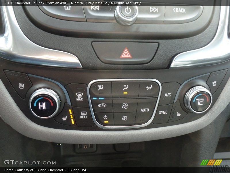 Nightfall Gray Metallic / Medium Ash Gray 2018 Chevrolet Equinox Premier AWD