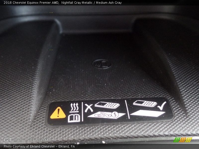 Nightfall Gray Metallic / Medium Ash Gray 2018 Chevrolet Equinox Premier AWD