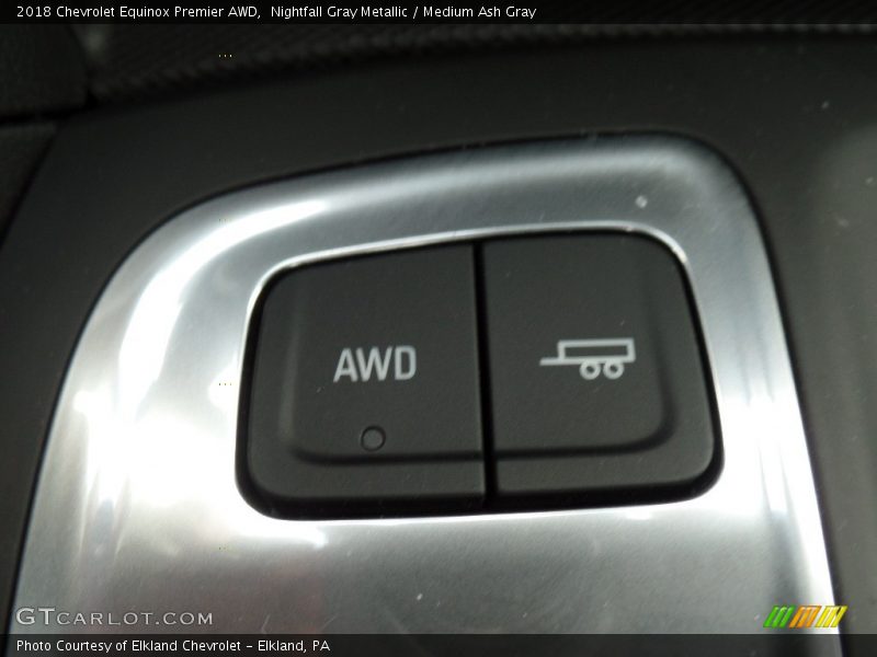 Nightfall Gray Metallic / Medium Ash Gray 2018 Chevrolet Equinox Premier AWD