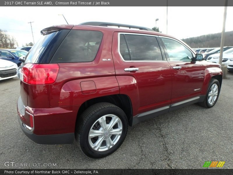 Crimson Red Tintcoat / Jet Black 2017 GMC Terrain SLE AWD