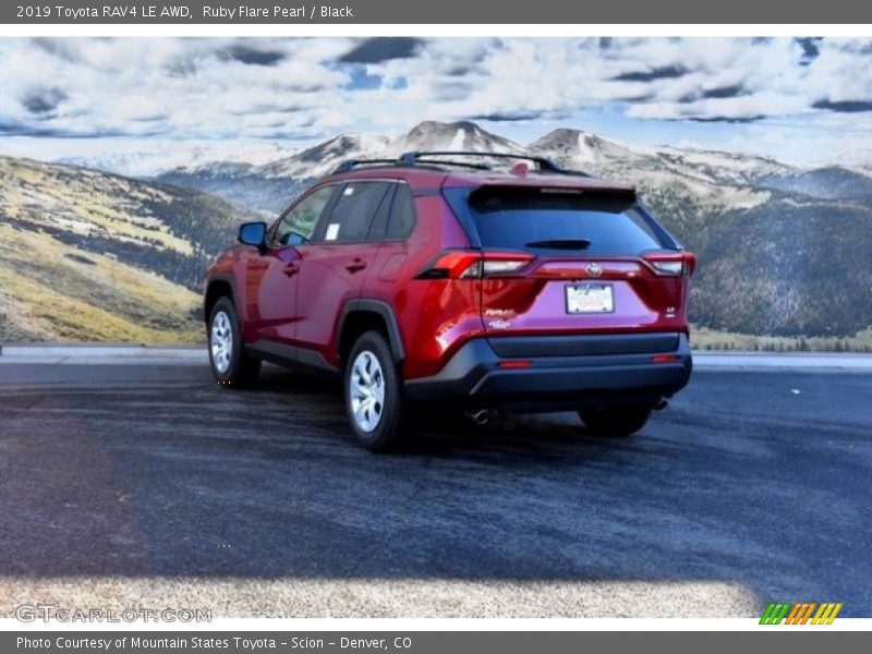 Ruby Flare Pearl / Black 2019 Toyota RAV4 LE AWD