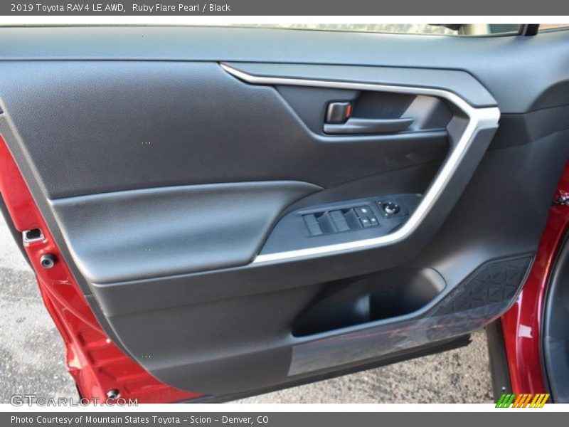 Ruby Flare Pearl / Black 2019 Toyota RAV4 LE AWD