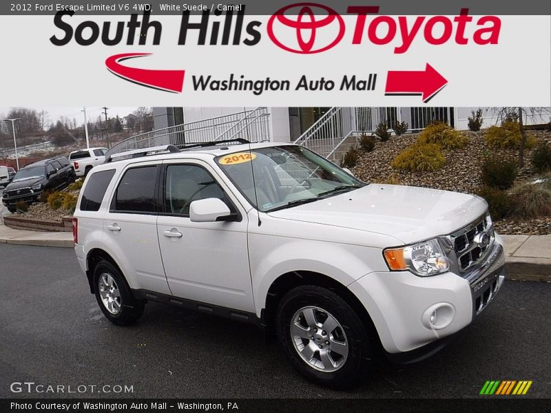 White Suede / Camel 2012 Ford Escape Limited V6 4WD