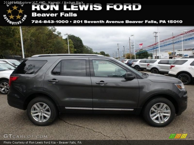 Magnetic / Medium Black 2019 Ford Explorer XLT 4WD