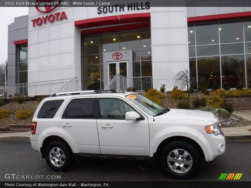 White Suede / Camel 2012 Ford Escape Limited V6 4WD